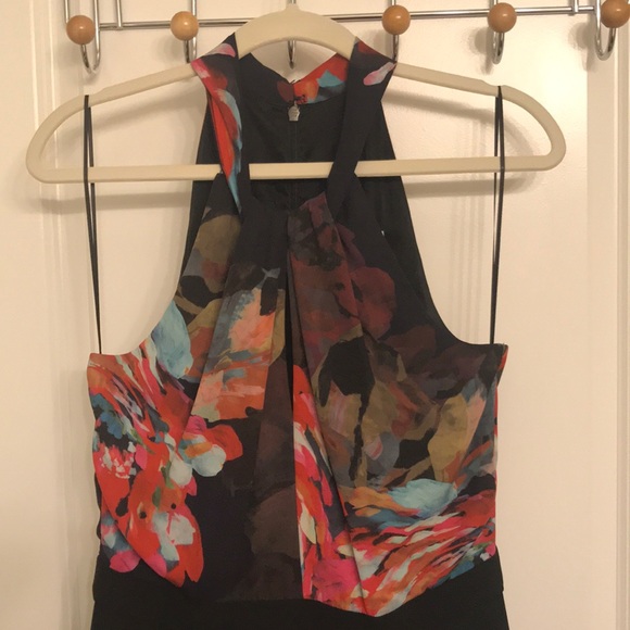Trina Turk Half Floral Jumpsuit SZ 6 - Picture 2 of 8